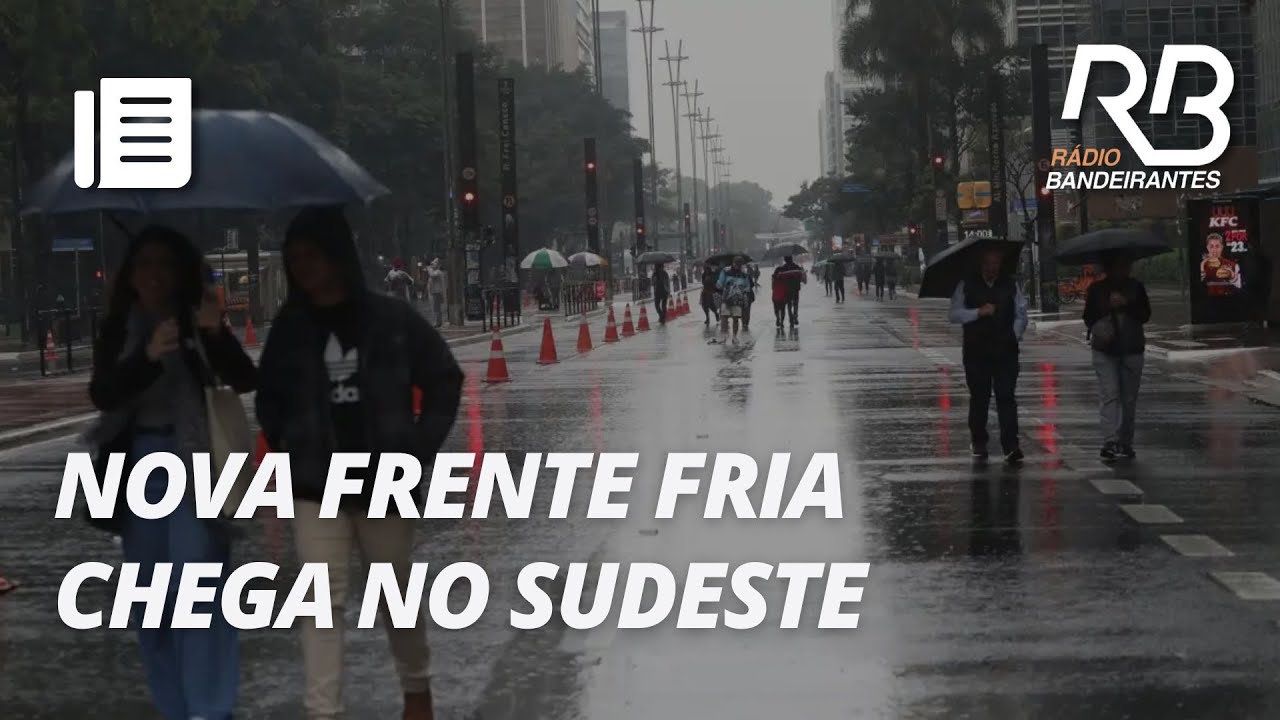 Nova frente fria se aproxima e tempo muda em São Paulo