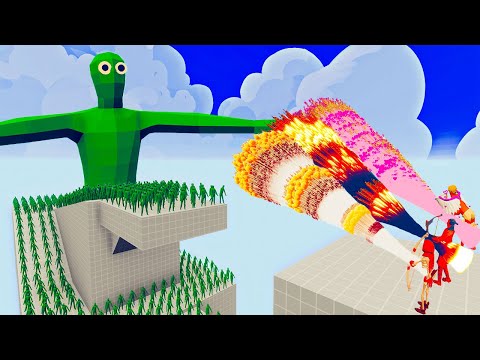 100x ZOMBIE + 2x GIANT vs 3x EVERY GOD   Totally Accurate Battle Simulator TABS