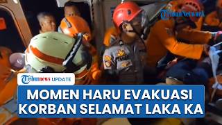 Detik-detik Evakuasi Korban Selamat  Tabrakan KRL Vs KA Argo Bromo Anggrek di Stasiun Bekasi