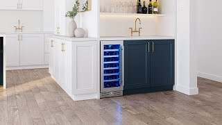 Zephyr 15" 15″ Single Zone Wine Cooler Stainless Steel PRW15C01CG Picture