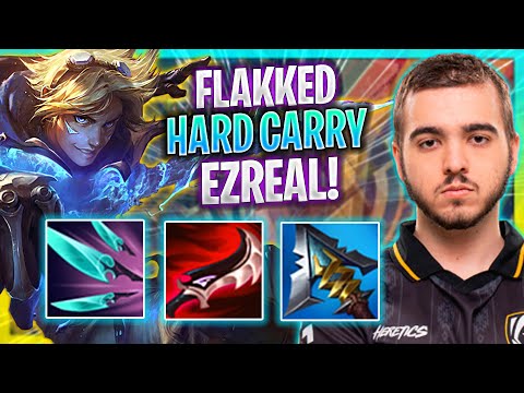 FLAKKED HARD CARRY WITH EZREAL! | HRTS Flakked Plays Ezreal ADC vs Xayah! | Season 2023