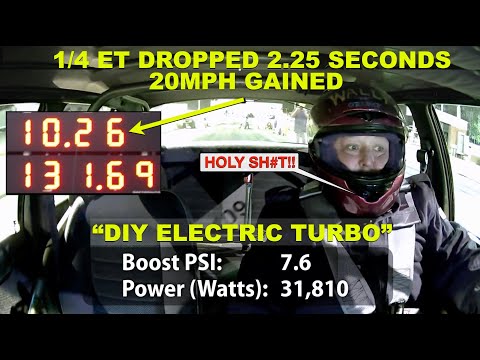 Electric Turbo Powered SBF 10.26 ET @ 131 MPH (- 2.25 + 20MPH) RC MGM/LMT Power!