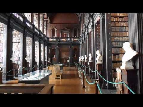 Inside the Library at Trinity College - (The University of Dublin) - Ireland