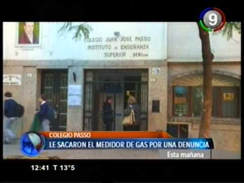 Canal 9 Bahía Blanca - Le sacaron el medidor al Colegio Passo por una denuncia anonima