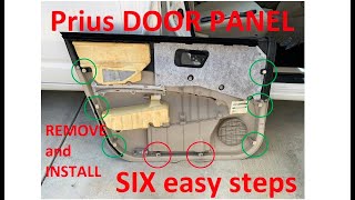 Toyota Prius Door Panel Removal & Install (other Toyotas are similar)
