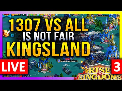 Kingsland: 1307 vs ALL 🔥 LIVE! 1440p 🔴 C11222 #2000 #1307 #1623 #1052 #1166 - #3 - Rise of Kingdoms