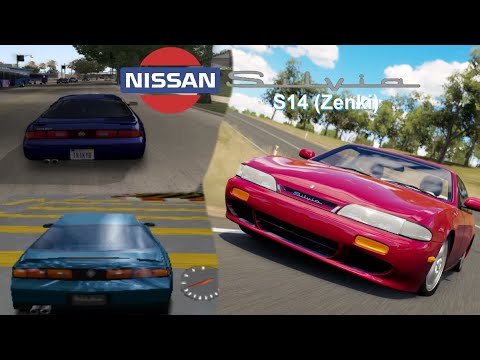 Nissan Silvia (S14) in Racing Games [Part 2] | Zenki Version