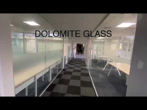 Double glazed office glass partition, 10 mm, shape: rectangu...