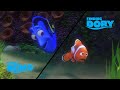 Scene Comparison Finding Nemo VS Finding Dory