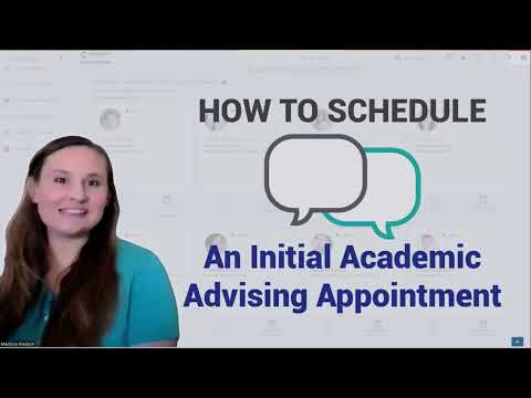 How To Schedule An Initial Advising Appointment