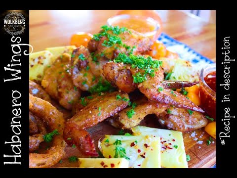 Pineapple and Habanero Chicken Wings | #Smoked | Spicy | How to #BBQ | Recipe | Crispy Onion Rings |