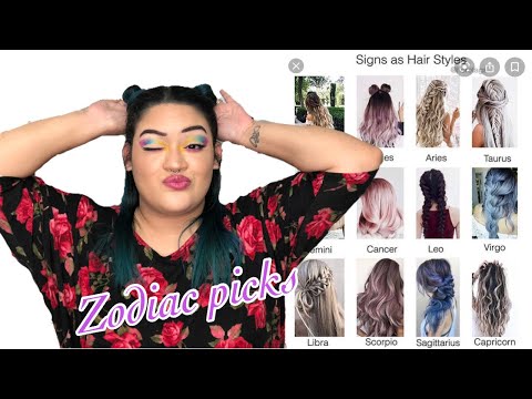 My Zodiac Sign Picks My Makeup/Hair Style Challenge!