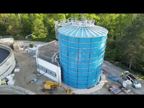 JS Power-Pol Tuchola Poland assembly tank, Tuchola oczyszczalnia ścieków montaż ZKF