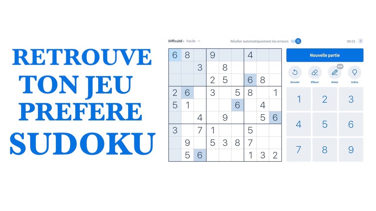 Watch Sudoku Facile à Imprimer Gratuitement Now Comment retrouver ton jeu préféré SUDOKU 2021