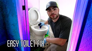 How To Fix TOILET Leaking At BASE. Pull-RESET Universal. EASY. FAST