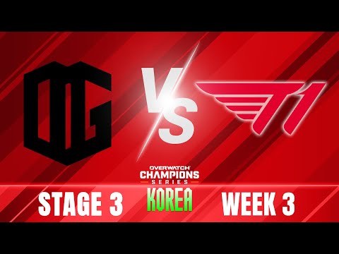 ONSIDE Gaming vs T1 - OWCS Korea Stage 3 Regular Season