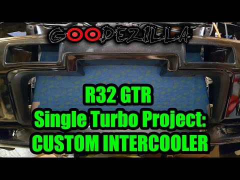 R32 Skyline GTR Single Turbo Project Episode 6 - Custom Intercooler and Piping