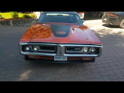 1971 Charger 440 6 pack 4 spd in hemi orange