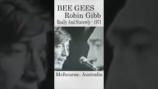 Bee Gees, Robin Gibb Live “Really And Sincerely” 1971 #shorts