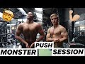 MONSTER PUSH SESSION WITH ALLTHINGSMASSIAH | TEEN BODYBUILDER | THE LAUNDER LEGACY EP2