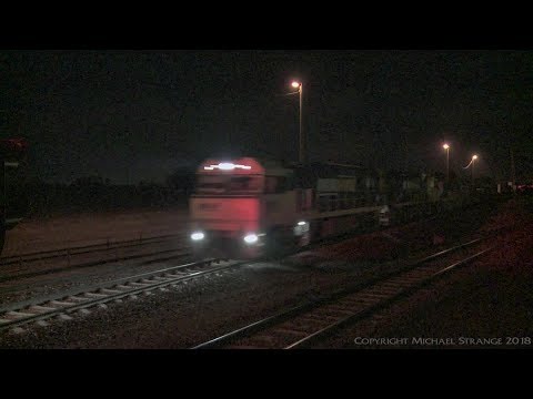 Late Night MP5 Container Service (4/11/2017) - PoathTV Australian Trains & Railways
