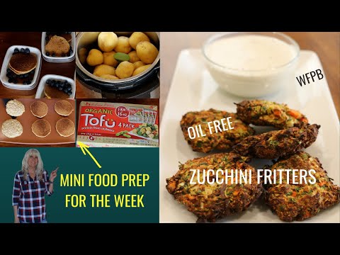 Zucchini Fritters Oil Free  Plus Mini Food Prep