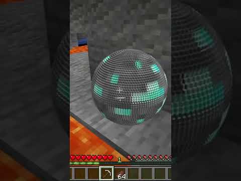 Cursed Minecraft Diamond Sphere?!?! #Shorts