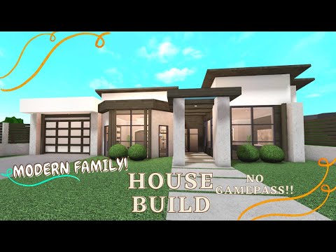 25K!BLOXBURG: MODERN HOUSEBUILD; NO GAMEPASS!!