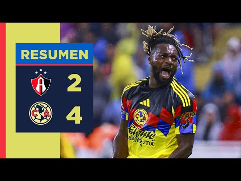 Resumen completo: Atlas 2 vs. 4 América | J6, AP25 | ¡Allan Saint-Maximin debutó, anotó y lo bailó!