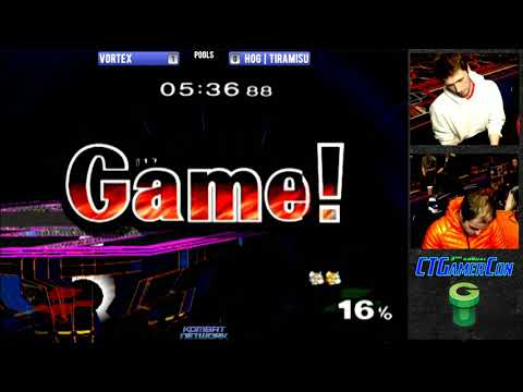 CT GamerCon 3 SSBM - vortex (Sheik) vs. HoG | Tiramisu (Fox) - Melee WR4