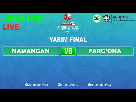 Ўзбекистон чемпионати U-16 | Ярим финал | "НАМАНГАН"-"ФАРҒОНА" | ЖОНЛИ ЭФИР