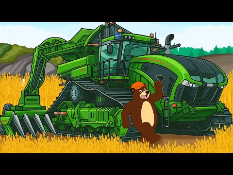 Building a Giant Combine Harvester with Bear! 🌾🚜 | The Bear's Garage | Garage 2