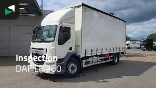 DAF LF 260 4X2 19tonner curtainsides 2000kg Ladebordwand Automatic A curtainsider truck | Image 4 - Autoline