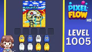 Pixel Flow Level 1005 Solution Walkthrough