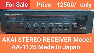 Video thumbnail for AKAI STEREO RECEIVER Model AA-1125 Nice Sound Quality Contact No - 8750424840 by Super Audio