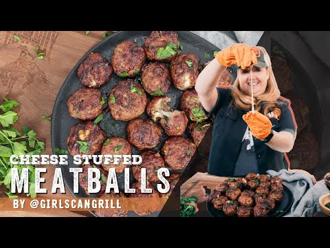 How to make grilled Cheese Stuffed Meatballs