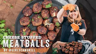 How to make grilled Cheese Stuffed Meatballs