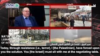 Lebanese researcher on PA TV