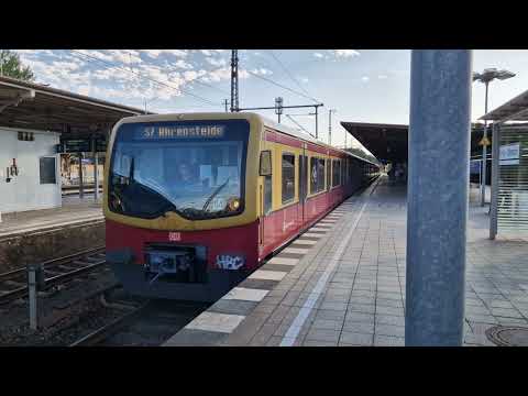 Ausfahrt der S7 nach Ahrensfelde BR 481/482 in Wannsee
