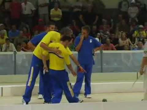 Final Mundial de Bocha  - Passo Fundo Brasil x Italia - Brasil Campeão