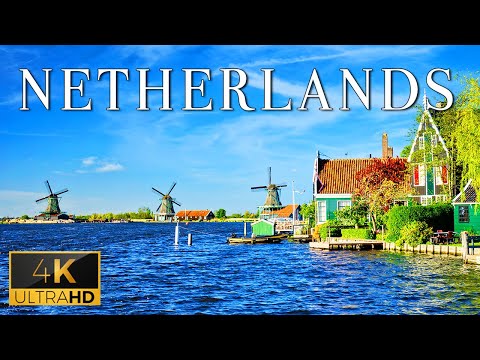 FLYING OVER NETHERLANDS (4K UHD) - Relaxing Music With Stunning Beautiful Nature (4K Video Ultra HD)