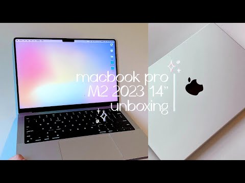 ♡ 💻 2023 macbook pro m2 14-in unboxing