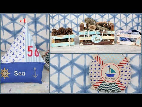 Manos a la Obra TV 2018 Programa 51 -Estilo Marino -  Cajones de Madera - Estampar telas
