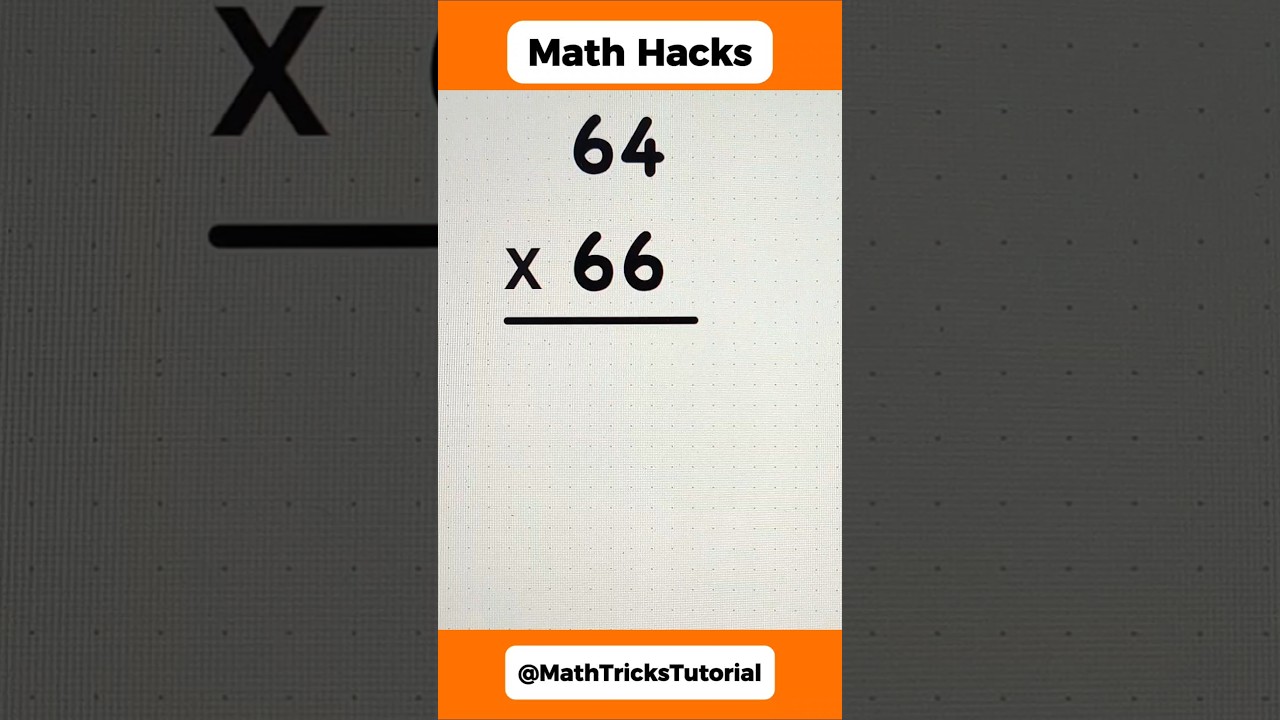 VERY EASY MATH HACKS #MathTricksTutorial #maths #tutorial #mathematics #shorts #education