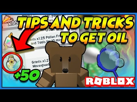 bee swarm simulator how to get oil fast -( Tips and tricks)