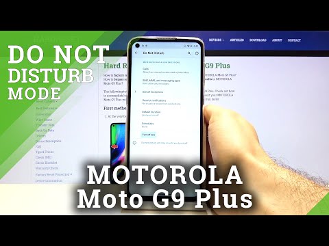 How to Activate DND Mode in MOTOROLA Moto G9 Plus – Silent Preferences