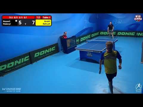 00:00 Nazarii Haievyi 1-3 Andrii Rehush West 5 WIN CUP 05.11.2022 | TABLE TENNIS WINCUP