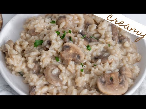 How to Make Mushroom Risotto (so CREAMY) | Italian Recipe