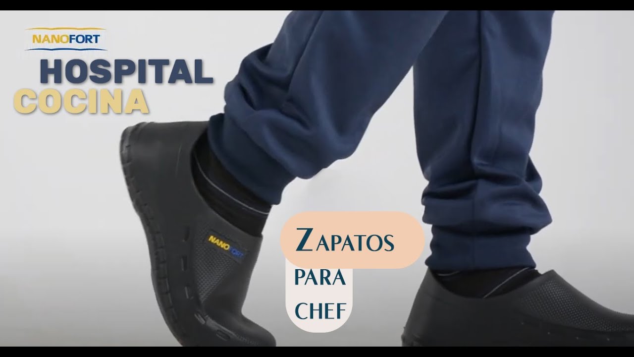 mkz-zapchef Zapato antiderrapante multifuncional para cocina u hospital NANOFORT