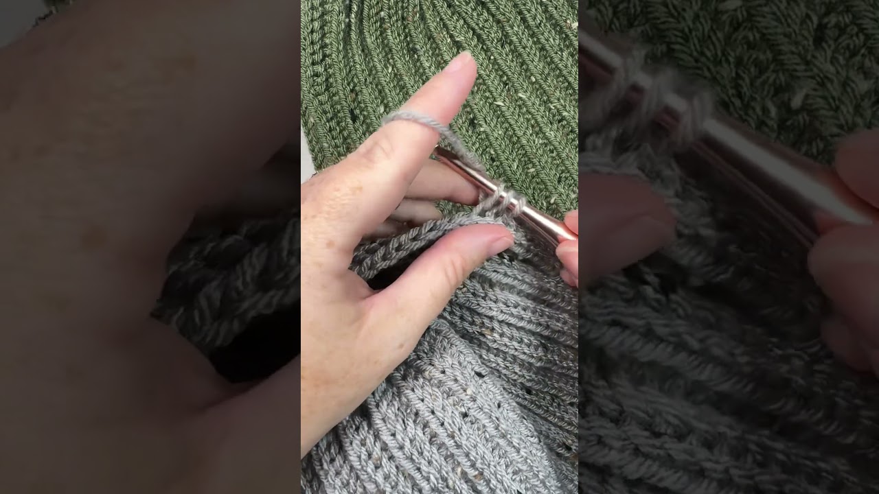 Herringbone Ribbing makes the best crochet hats! #crochet #crochethat